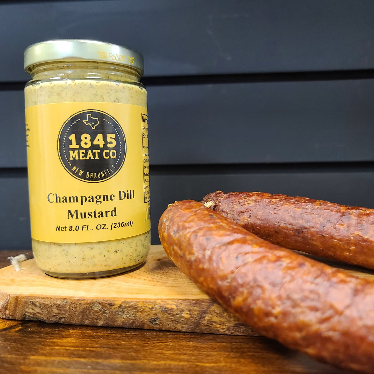﻿This mustard is a great addition to a meat board, sandwich or snack!  Just a hint of dill and sweetness from the champagne.