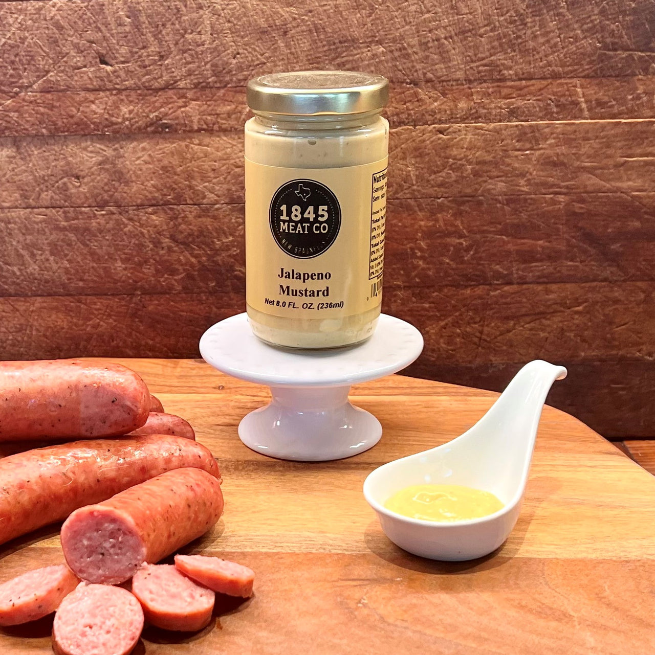 ﻿A mustard with a little infusion of South Texas heat!  Our Jalapeno Mustard pairs well with our Smoked Turkey Tenders or on a turkey sandwich for that added little bit of heat.