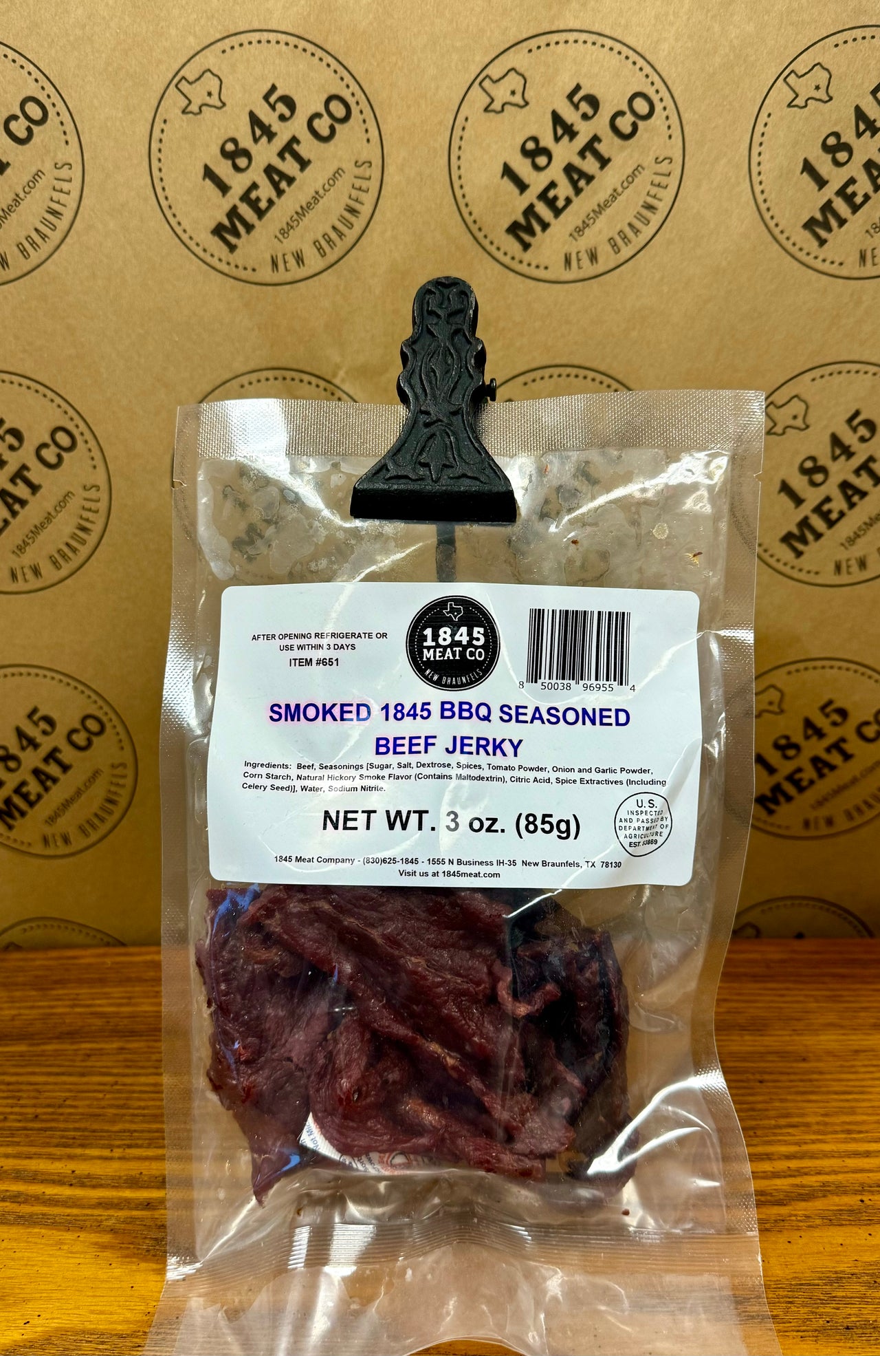 BBQ Seasoned Beef Jerky 3 oz. Package