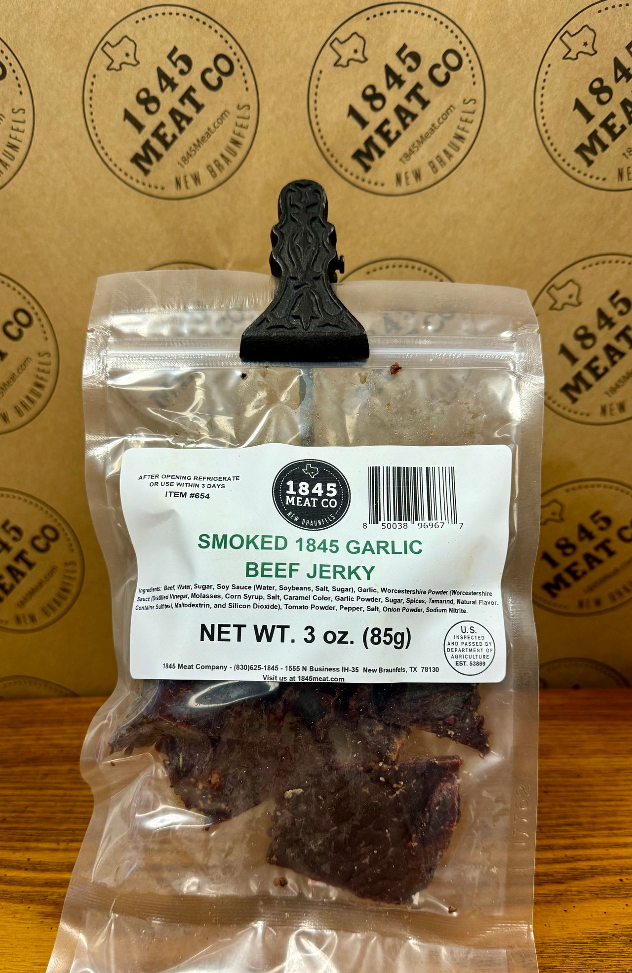 Garlic Beef Jerky 3 oz. Bag