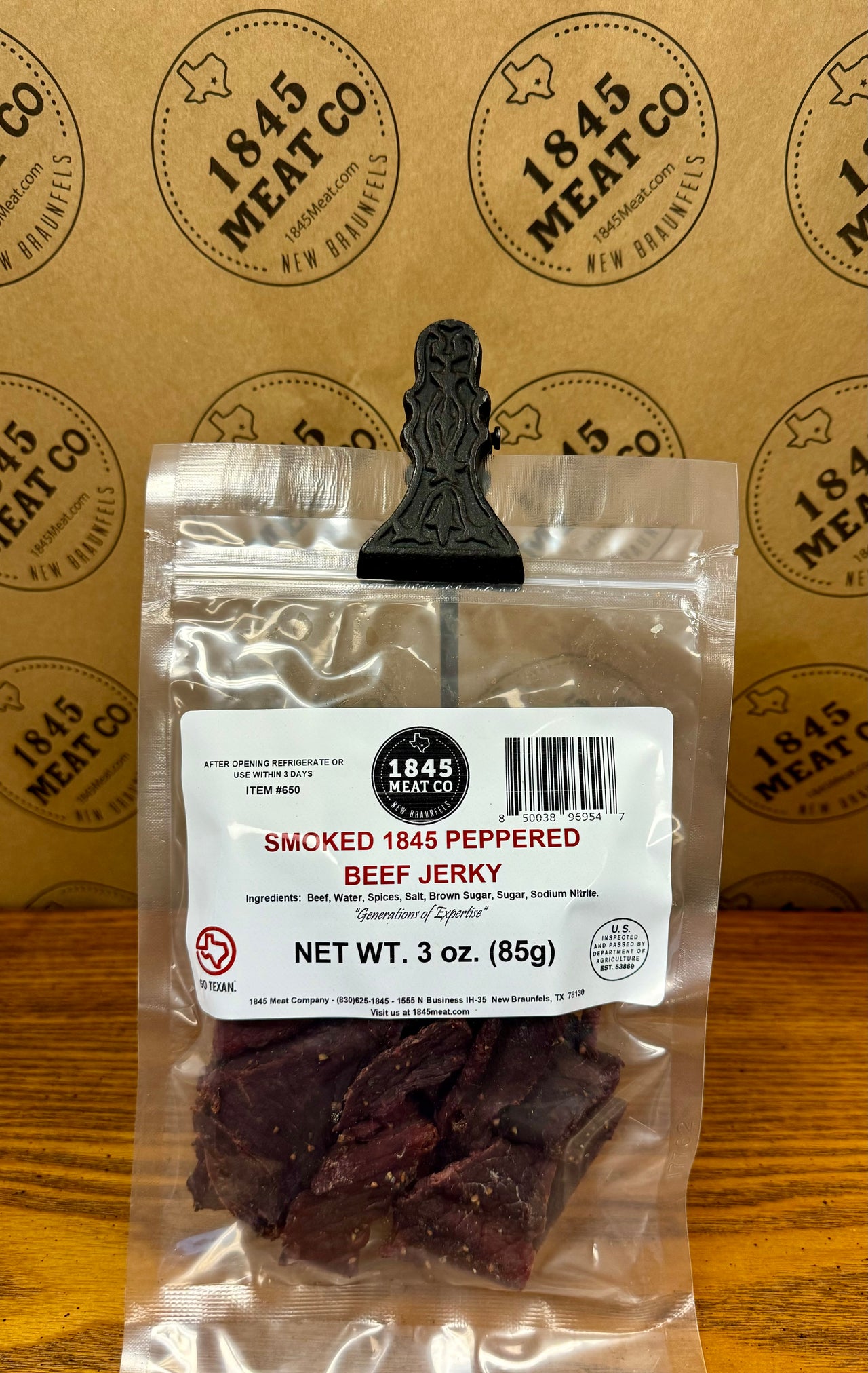 Peppered Beef Jerky 3 oz. Bag