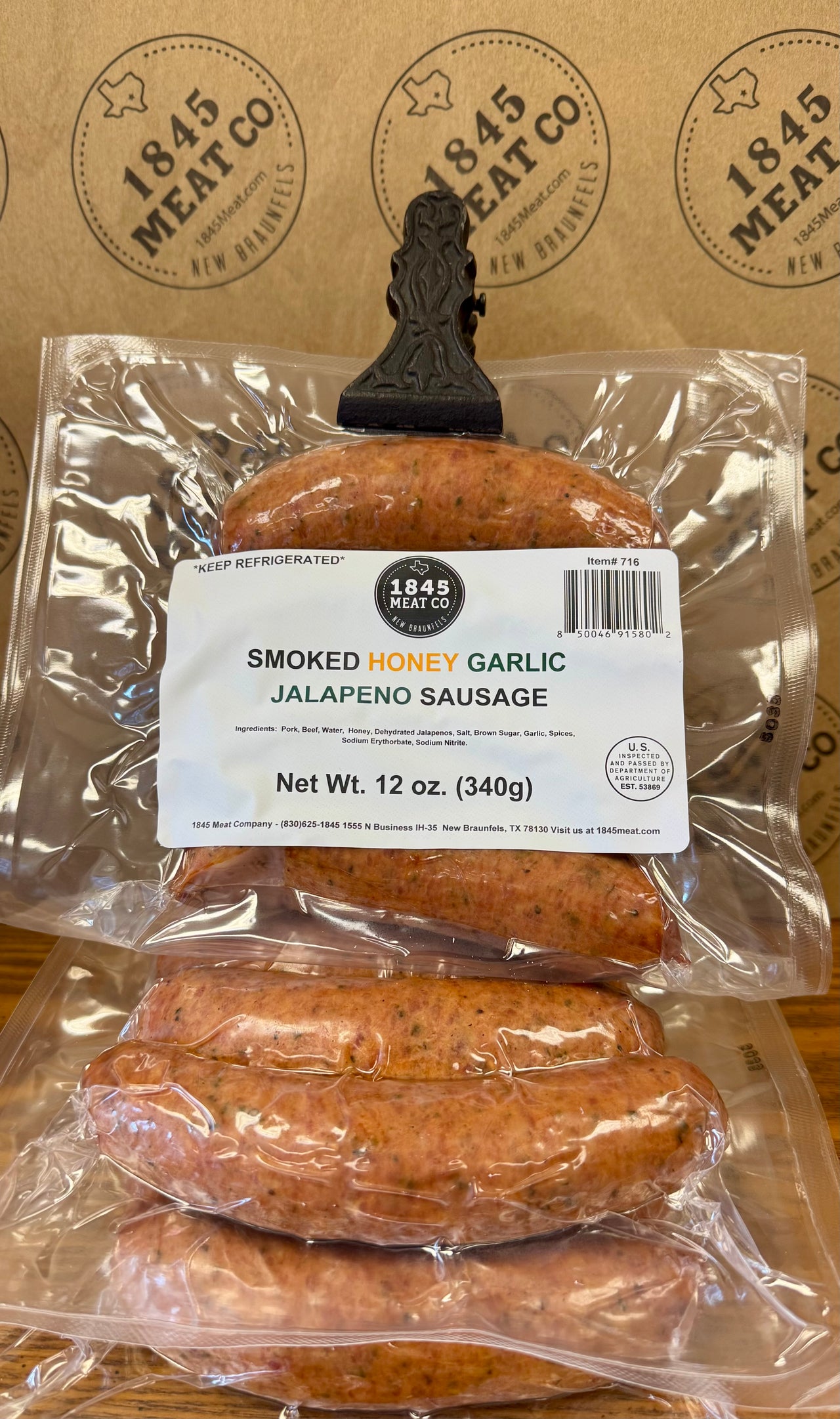 Honey Garlic Jalapeno Sausage - 12 oz. Package