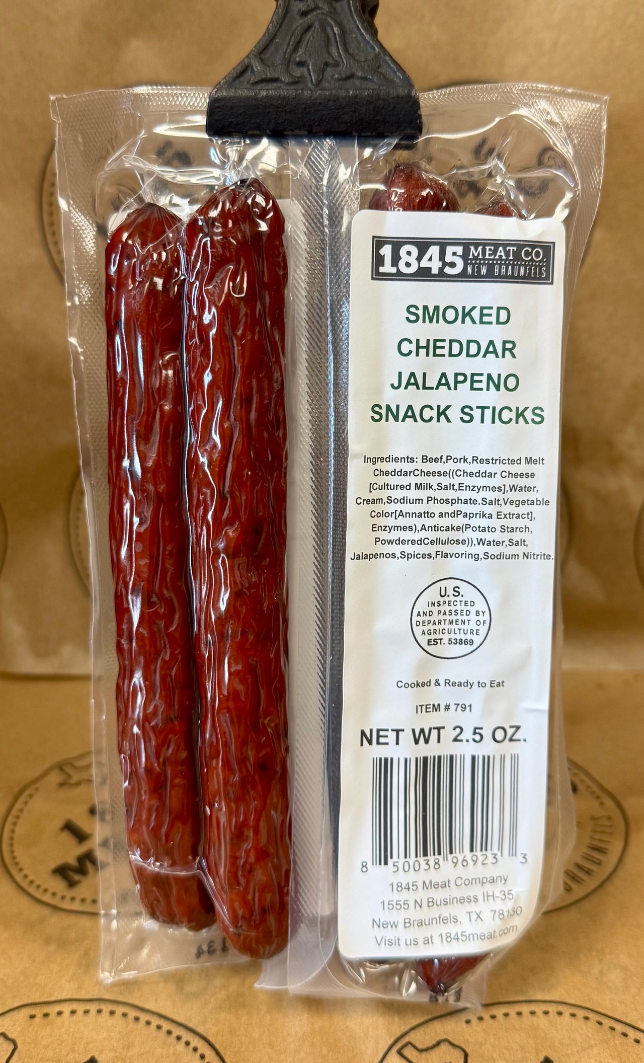 Cheddar Jalapeno Snack Sticks - 2.5 oz. (2 Sticks)