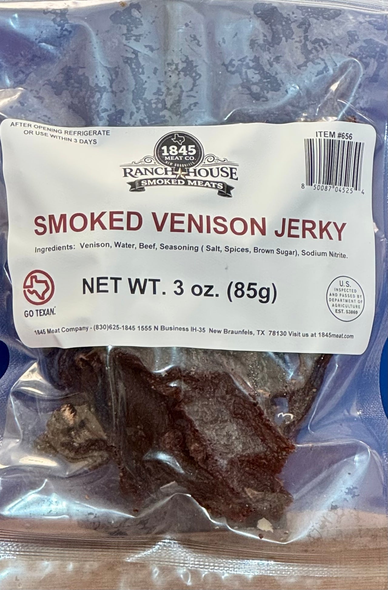 Venison Jerky 3 oz. pkg