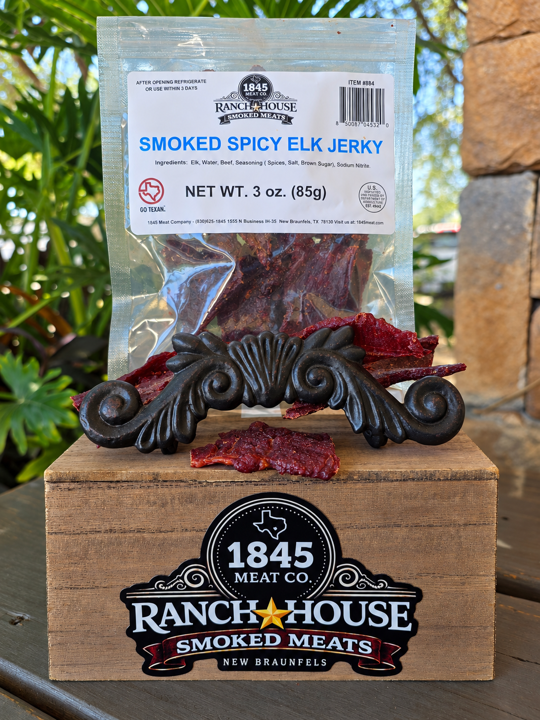 Spicy Elk Jerky 3 oz. pkg.
