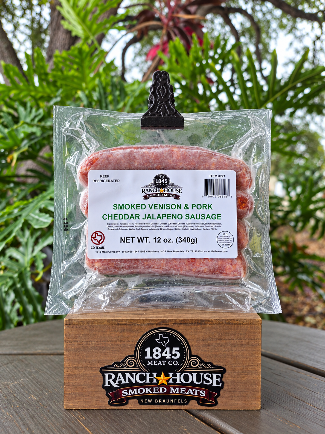 Venison & Pork Cheddar Jalapeno Sausage Links 12 oz.