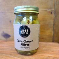 Thumbnail for ﻿These olives are stuffed with Bleu Cheese and make a perfect complement to any smoked meat and also great with a Bloody Mary.