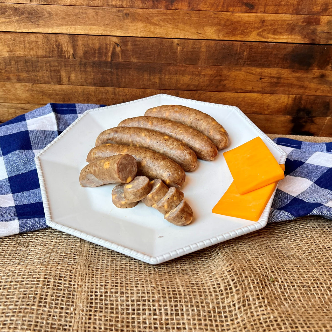 Smoked Cheddar Bratwurst 3 - 1 lb. Packages
