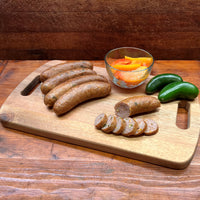 Thumbnail for Smoked Peach Jalapeno Sausage 1 lb. Package